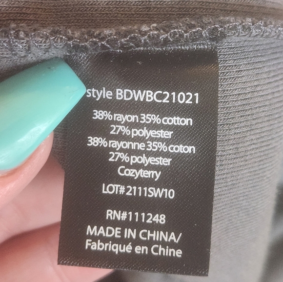 Barefoot Dreams Gray Sheath Terrycloth Coverup Large (5609) - Picture 6 of 7